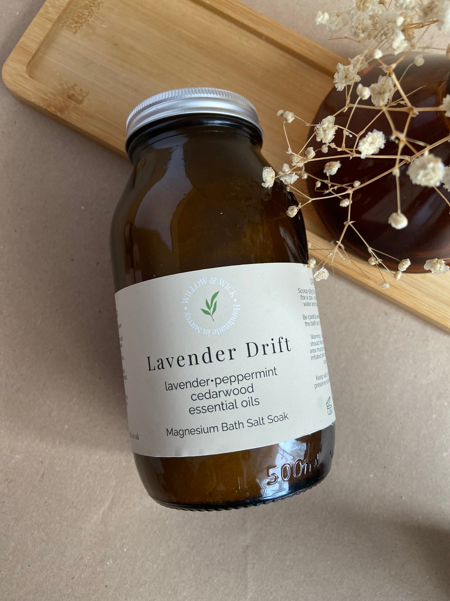 Lavender Drift Magnesium Bath Salt Soak--Willow & Wick-Willow & Wick